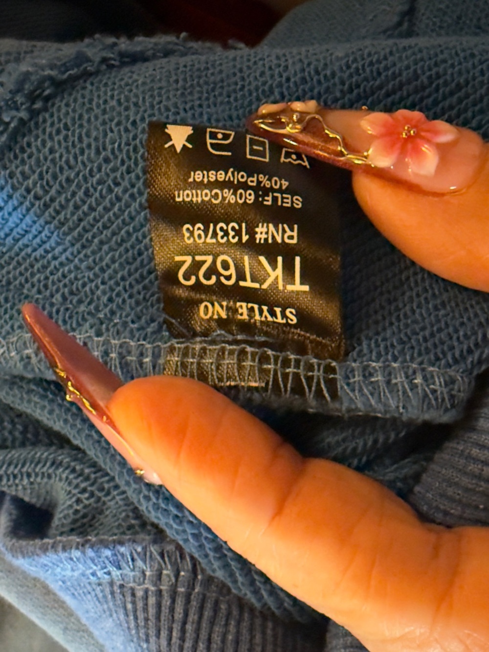 POL Back To Basics Criss Cross French Terry Pullover NWOT - Picture 12 of 12